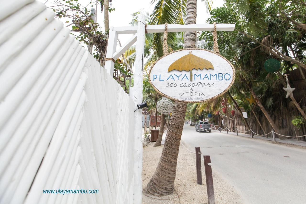 Playa Mambo Eco Cabanas Hotel Tulum Exterior foto
